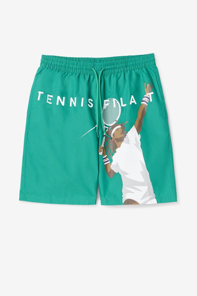 Fila Cook Seersucker Shorts Green - Mens - 68193MJHQ